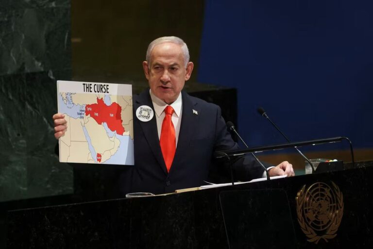 Netanyahu enfrenta un boicot diplomático en la ONU mientras centra su discurso en Irán y sus aliados