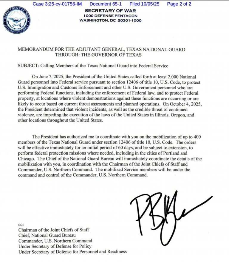 Trump envía Guardia Nacional a ciudades: conflicto con jueces y poderes estatales