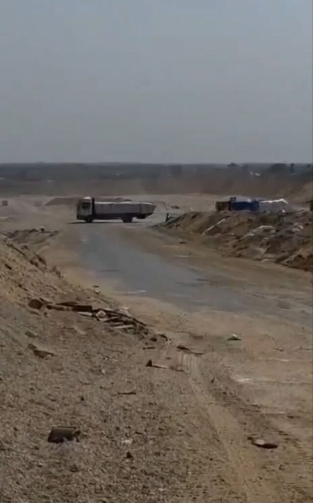 Zona del incidente en Gaza