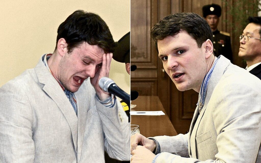 Otto Warmbier en su juicio