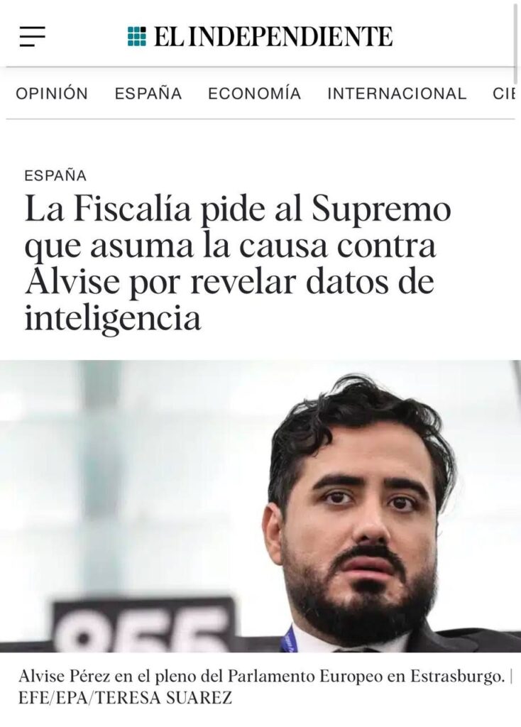 Fiscalía contra alvise SALF