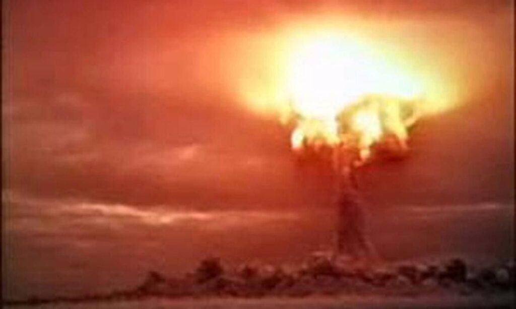 Prueba de bomba nuclear