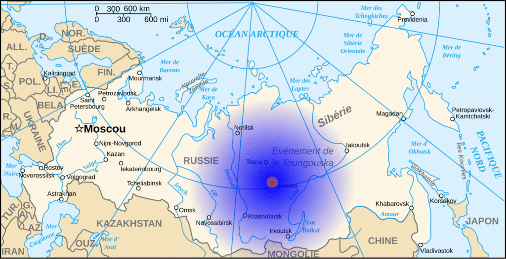Tunguska ubicación