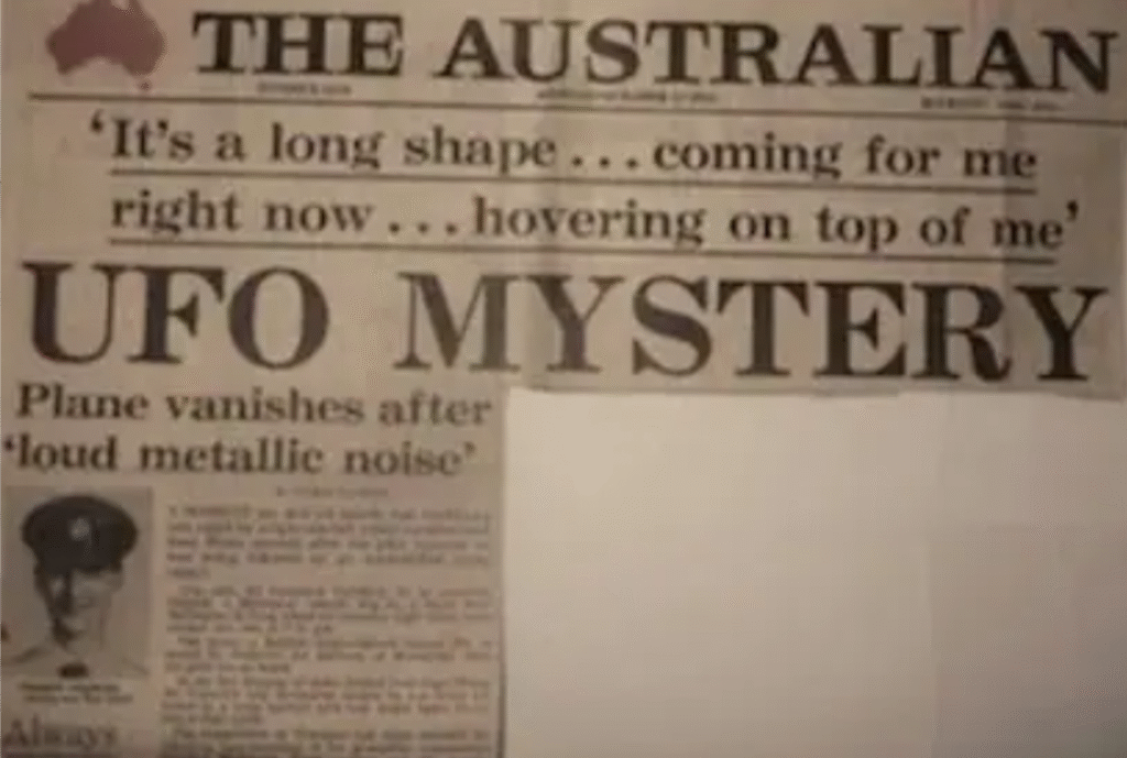 La desaparición de Frederick Valentich, se especuló con un fenómeno UFO