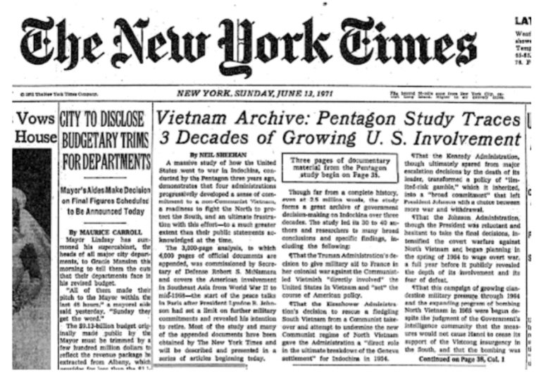 La conspiración del túnel de los Papeles del Pentágono (1969)